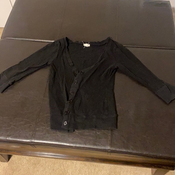 Quarter sleeve cardigan. Cotton. - Picture 1 of 1